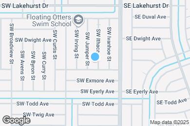 Map image of the property - 1192 SW Ithaca St