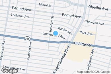 Map image of the property - 4962 Lindenwood Ave