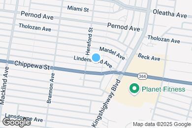 Map image of the property - 4964 Lindenwood Ave