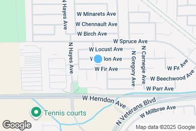 Map image of the property - 5960 W Fir Ave