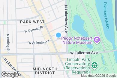 Map image of the property - 446 W Arlington Pl