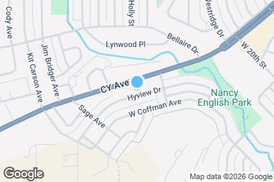 Map image of the property - 1810 Hyview Dr