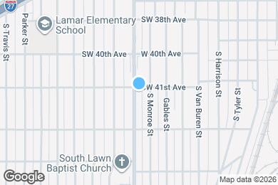 Map image of the property - 4103 S Washington St