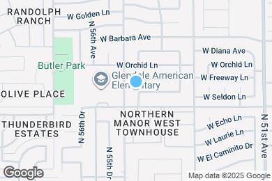 Map image of the property - 8520 N 54th Dr