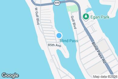 Map image of the property - 8601 E Bay Dr