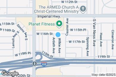 Map image of the property - 11619 Wilkie Ave