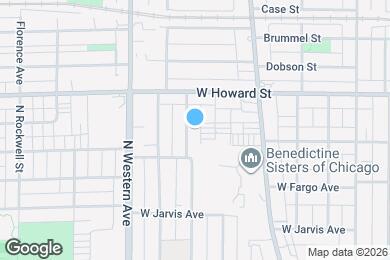 Map image of the property - 7529 N. Oakley Ave.
