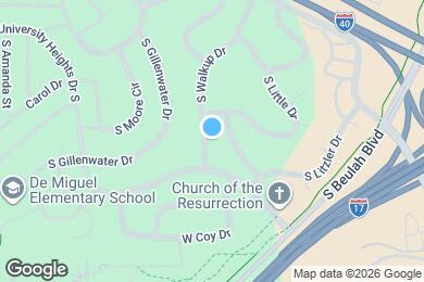 Map image of the property - 3440 S Walkup Dr