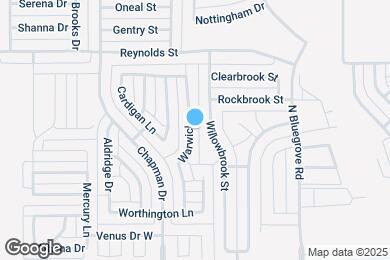 Map image of the property - 1528 Warwick Dr