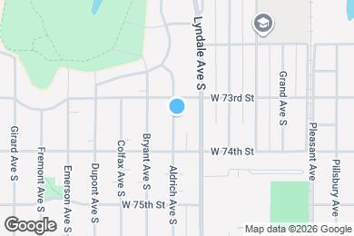 Map image of the property - 7311 Aldrich Ave S