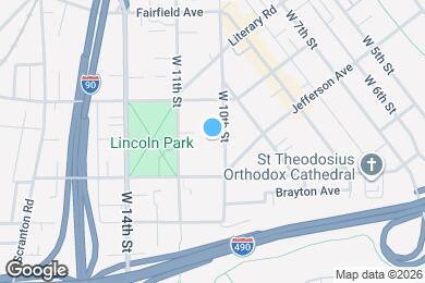 Map image of the property - 2446 W 10th St