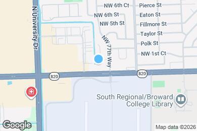 Map image of the property - Trayann Apartments - 7777 Pines Blvd