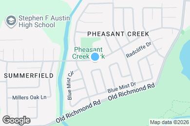 Map image of the property - 2827 Pheasant Creek Dr