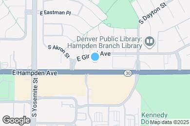 Map image of the property - 9220 E Girard Ave