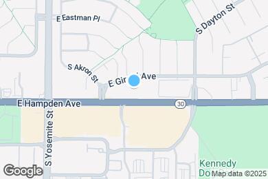 Map image of the property - 9370 E Girard Ave