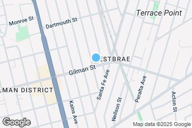 Map image of the property - 1231 Gilman St