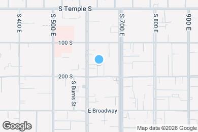 Map image of the property - 625 E 200 S