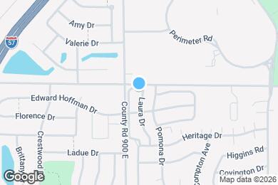 Map image of the property - 1115 Laura Dr
