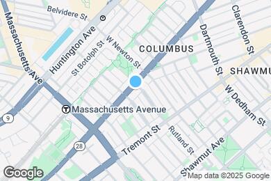 Map image of the property - 500 Columbus Ave