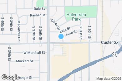 Map image of the property - 3402 Custer St