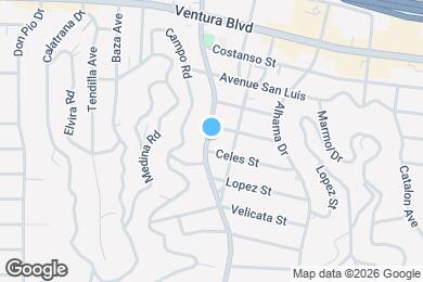 Map image of the property - 5182 Canoga Ave