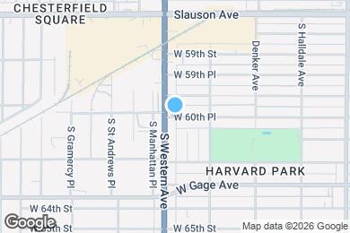 Map image of the property - 6133 S Harvard Blvd
