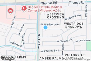 Map image of the property - 9017 W Cambridge Ave