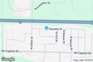 Map image of the property - 1387 W Hiawatha Dr