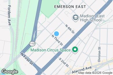 Map image of the property - 2104 E Mifflin St