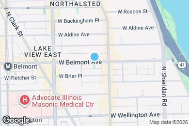 Map image of the property - 649 W Belmont Ave