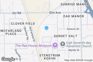 Map image of the property - Valley Oak Apartments