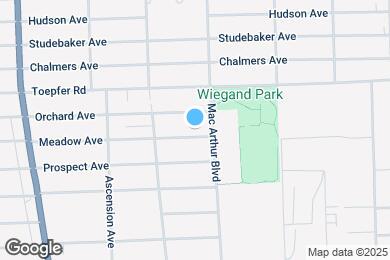 Map image of the property - 8499 Meadow Ave