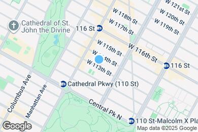 Map image of the property - 245 W 113th St