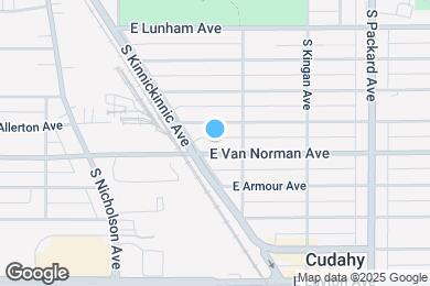Map image of the property - 3344 E Van Norman Ave