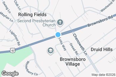 Map image of the property - 3646 Brownsboro Rd