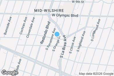 Map image of the property - 1097 S Orange Dr