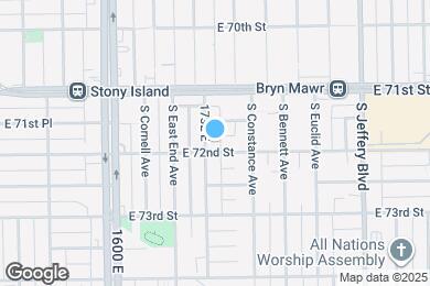 Map image of the property - 1734 E 72nd St