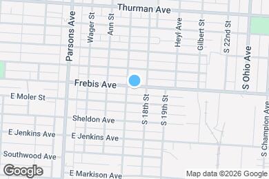 Map image of the property - 615 Frebis Ave