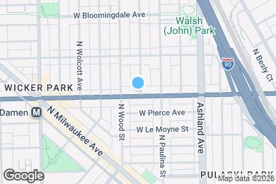 Map image of the property - 1734 W North Ave