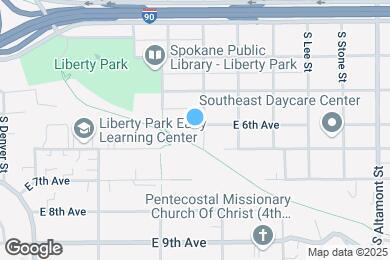 Map image of the property - 1834 E 6th Ave