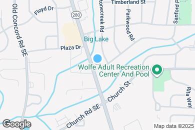 Map image of the property - 705 Pinehill Dr