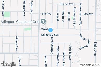 Map image of the property - 1141 McKinley Ave