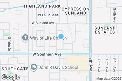 Map image of the property - 5804 S 10th Dr