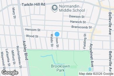 Map image of the property - 1651 Wood St