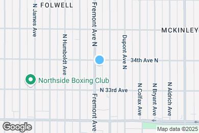 Map image of the property - 3342 Fremont Ave N