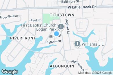 Map image of the property - 1121 Elliott St