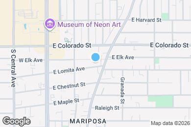 Map image of the property - 409-413 E Lomita Ave