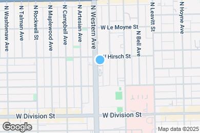 Map image of the property - 1341 N Western Ave