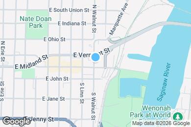 Map image of the property - 106 N Walnut St