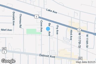 Map image of the property - 1286 Beach Ave